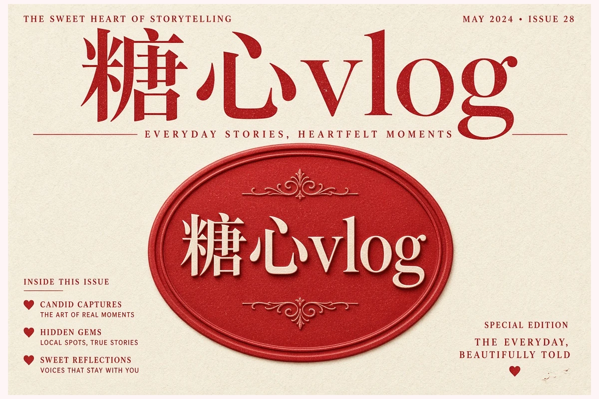 糖心vlog品牌视觉